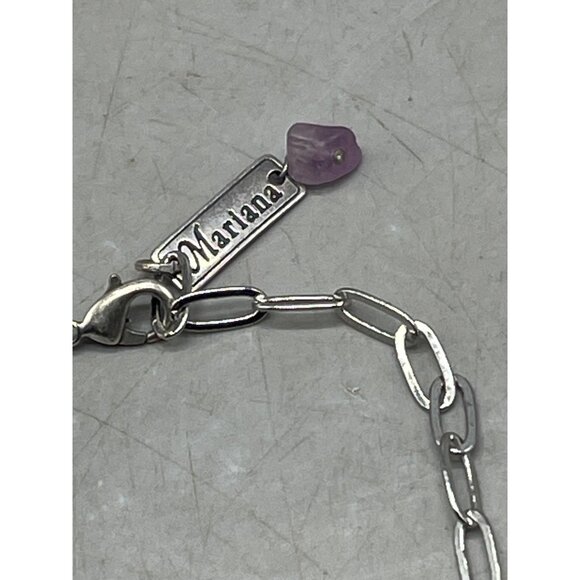 Mariana cross chain necklace N-5247 pendent handmade crystals clasp 18" READ NEW - Picture 5 of 8